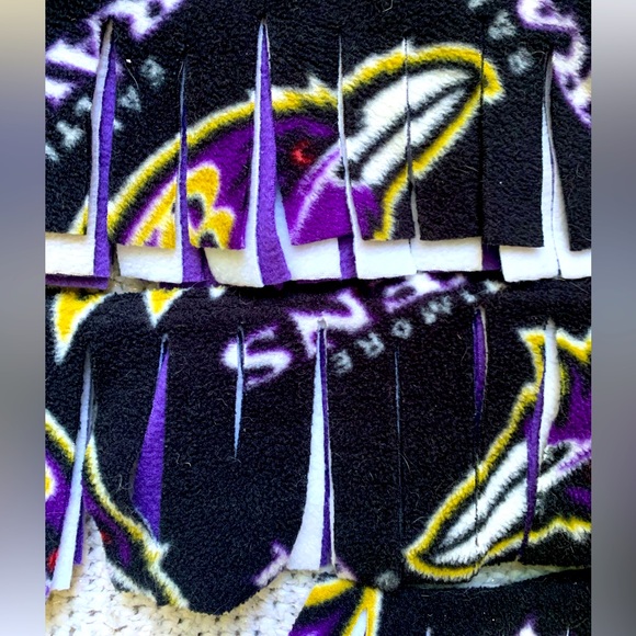 🐦‍⬛ Handmade Baltimore Ravens Scarf One of a Kind EUC - Picture 6 of 10